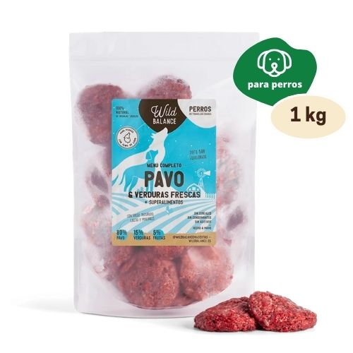 Wild balance menú completo de pavo 1kg (congelado)
