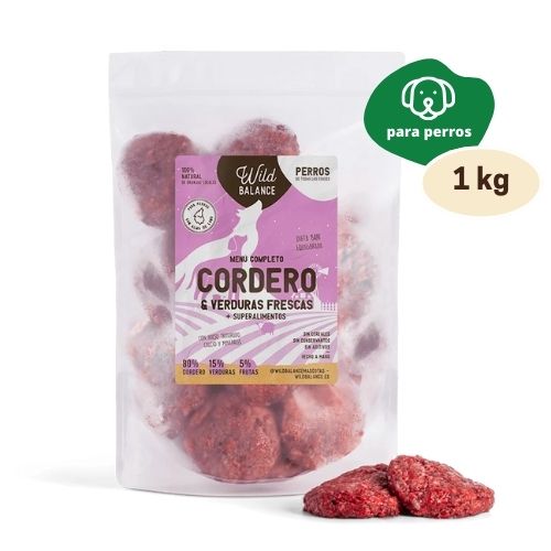 Wild balance menú completo de cordero 1kg (congelado)