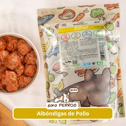 Naturcanin albóndigas pollo 900g (congelado)