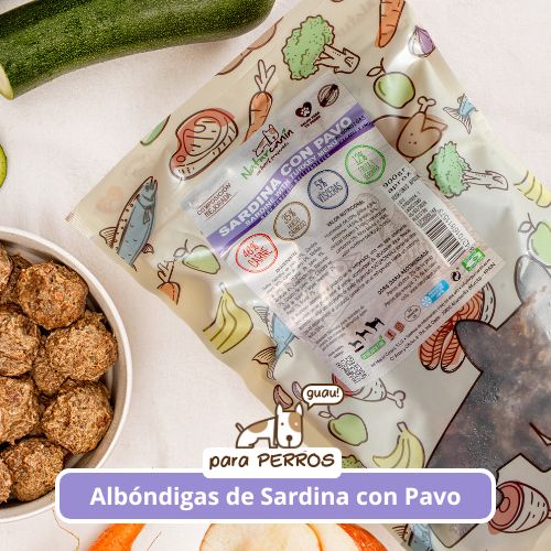 Naturcanin albóndigas sardina y pavo 900g (congelado)