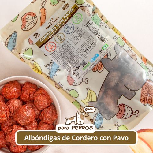 Naturcanin albóndigas cordero pavo 900g (congelado)