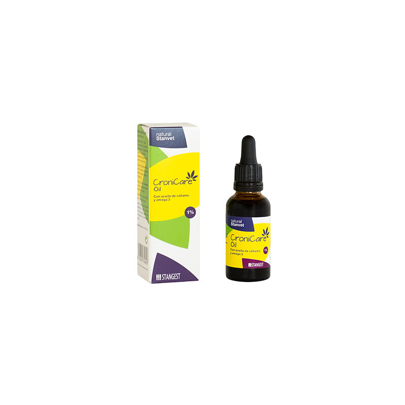 CroniCare Oil 30ml para Perros y Gatos – Aceite de Cáñamo, Omega 3 y TCM para la Salud de tu Mascota