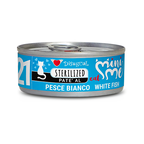 Disugual Mini-me 21 comida húmeda de pescado blanco para gatos 85gr