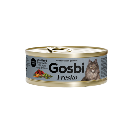 Fresko Cat Sterilized Beef With Chicken And Greens