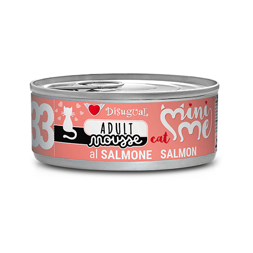 Disugual Mini-me 33 comida húmeda de Salmon para gatos 85gr