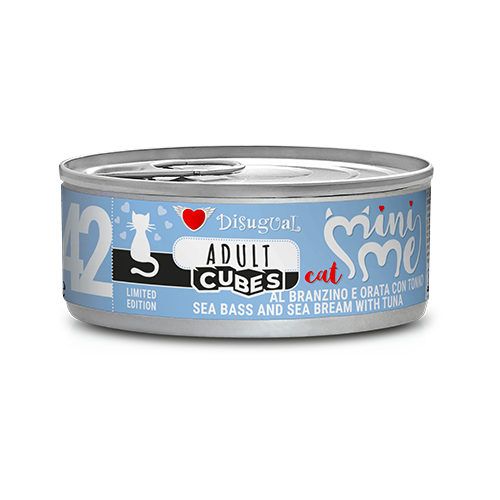 Disugual Mini-me 42 comida húmeda de lubina dorada para gatos 85gr