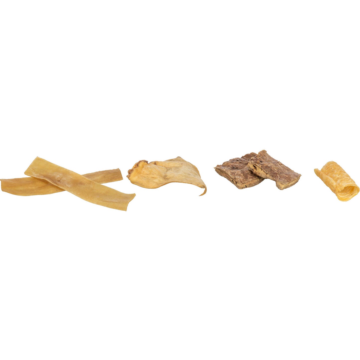 Mix snacks deshidratados de Bufalo 130g ( piél oreja pulmón tráquea )