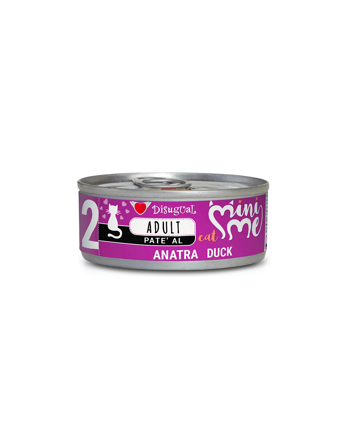 Disugual Mini-me 2 comida húmeda de Pato para gatos 85gr