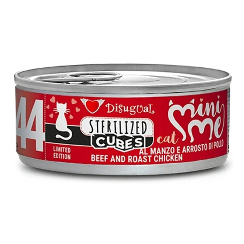 Disugual Mini-me 6 comida húmeda de ternera y pollo para gatos 85gr