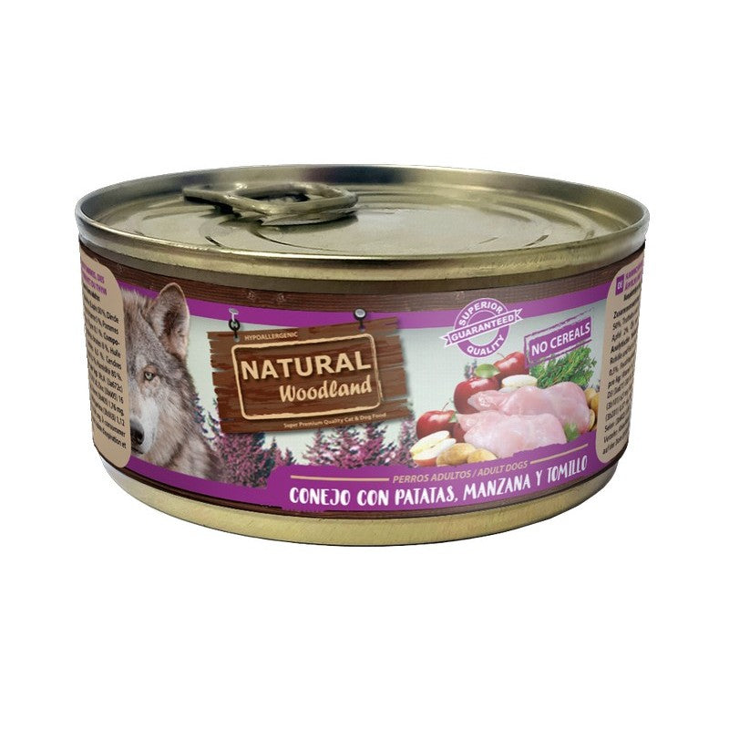 CONEJO CON PATATAS, MANZANAS Y TOMILLO 170 G