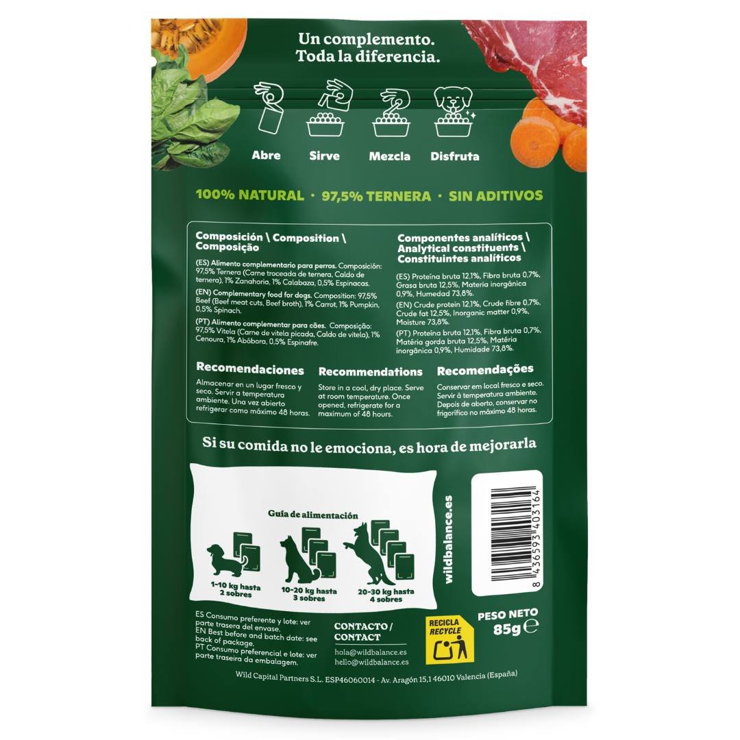 Wild Balance Topper Salsa de Ternera 85 gr