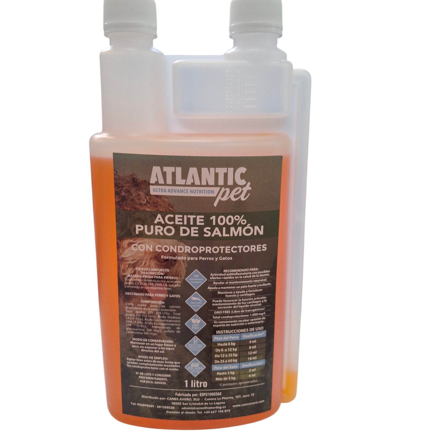 Aceite de salmón con condroprotectores (glucosamina/condroitina)