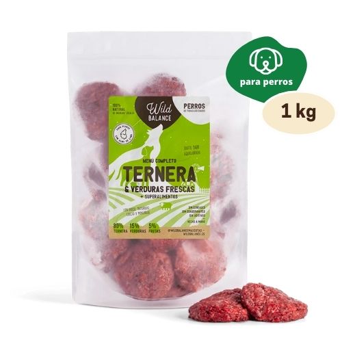 Wild balance menú completo de ternera 1kg (congelado)