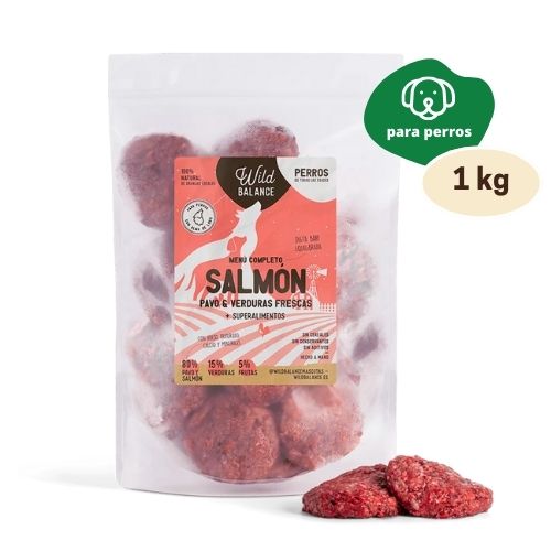 Wild balance menú completo salmón y pavo 1kg (congelado)