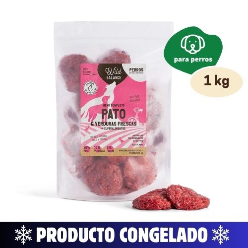 Wild balance menú completo de pato 1kg (congelado)