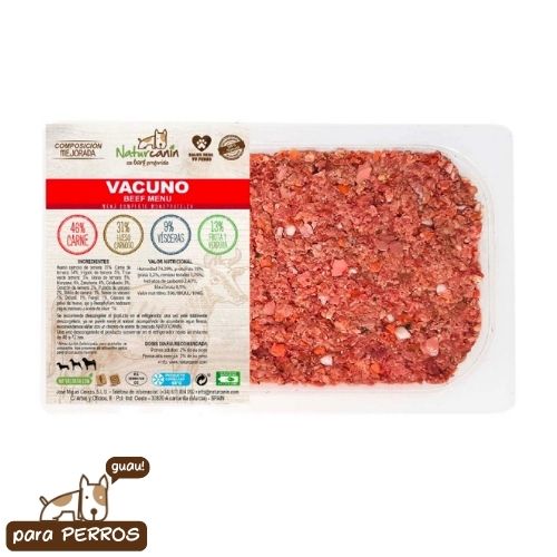 Naturcanin vacuno 1kg ( congelado )