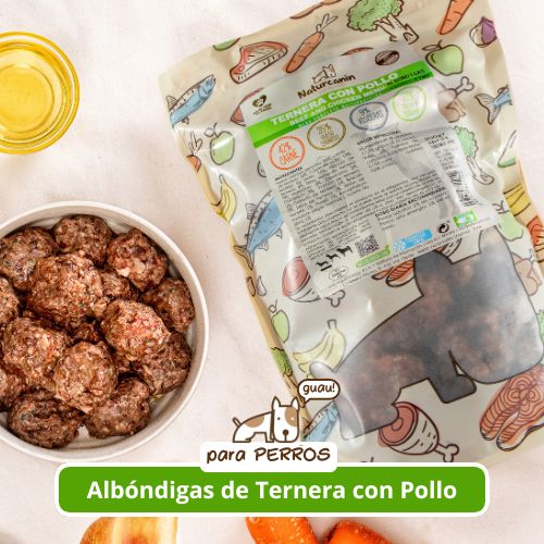 Naturcanin albóndigas ternera y pollo 900g (congelado)