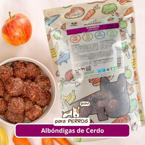 Naturcanin albóndigas cerdo 900g (congelado)