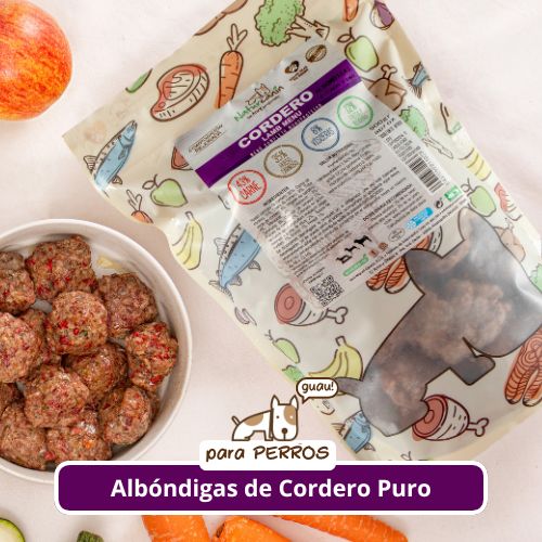 Naturcanin albóndigas cordero puro 900g (congelado)