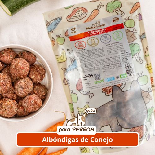 Naturcanin albóndigas conejo 900g (congelado)