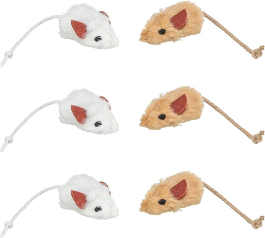 Set de 6 Ratones Peluche 5 cm
