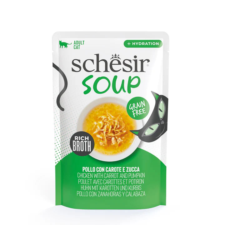 Schesir Pollo con calabaza en sopa 40g