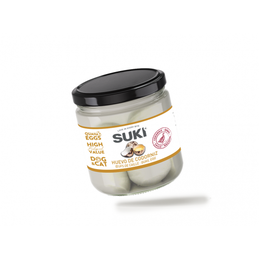 Suki huevo de cordoniz tarros 8 huevos