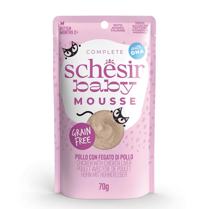 Schesir KITTEN Hígado de pollo en mousse 70g
