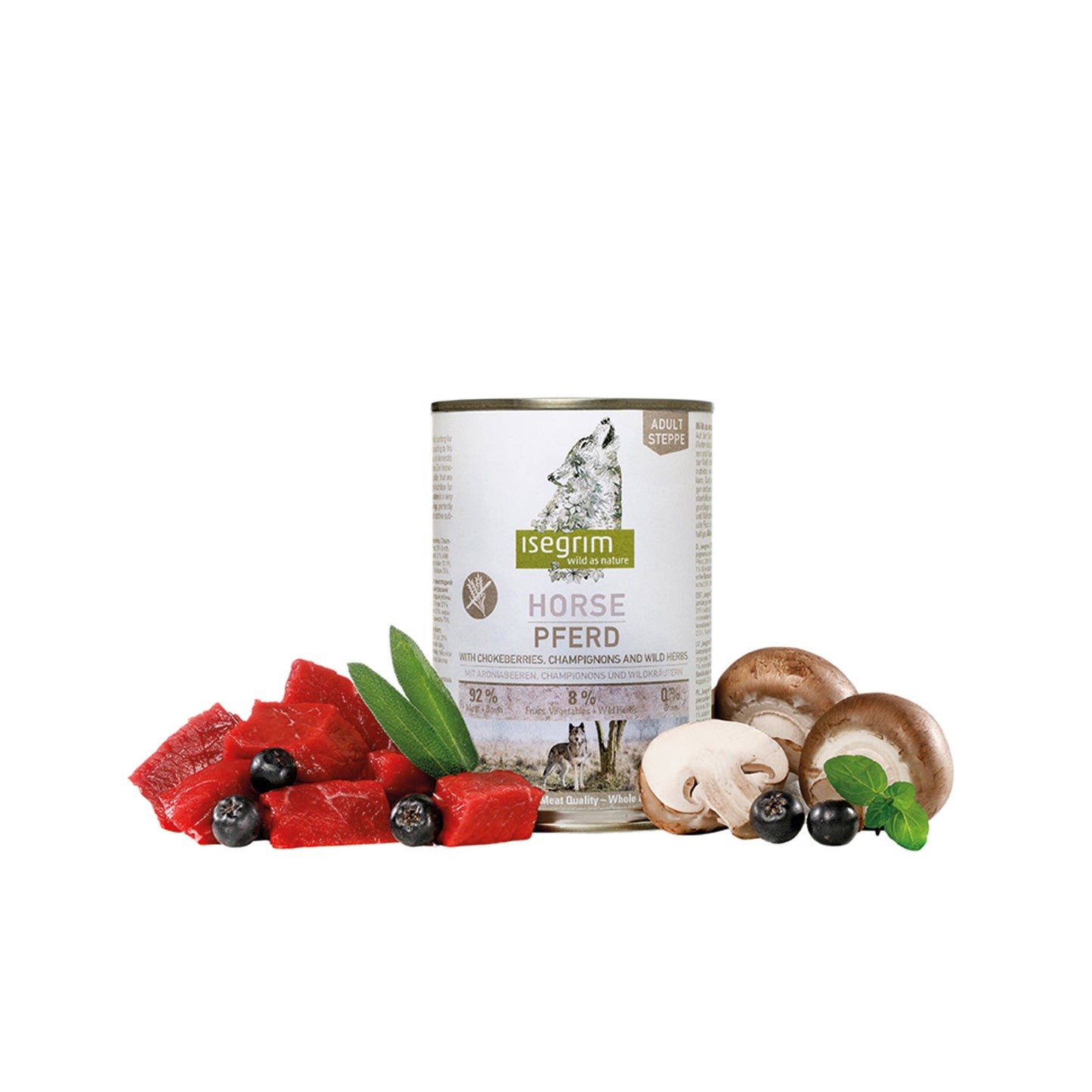 Isegrim con Caballo  comida humeda para perros 400g