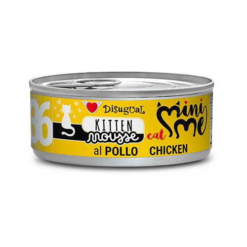 Disugual mini-me 36 comida humeda de pollo para gatitos 85gr