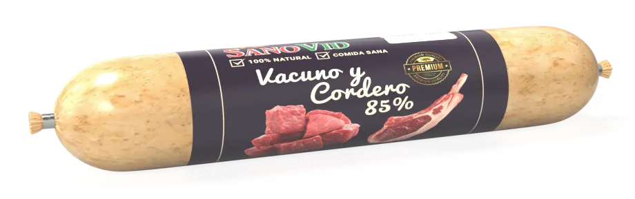 SANOVID DELUX  VACUNO, CORDERO, ZANAHORIA  250G
