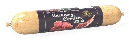 SANOVID DELUX  VACUNO, CORDERO, ZANAHORIA  250G