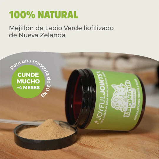 Mary&Trufa Joyful Joints 100 gr. Condroprotector Mejillón de Labio Verde . Apoyo Articulaciones, Ligamentos y Tendones.