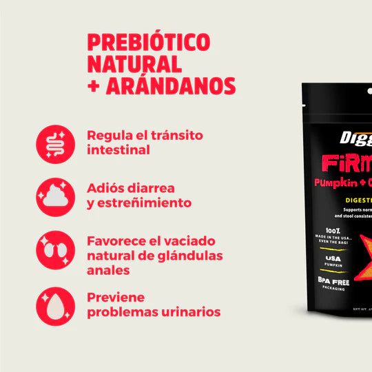 Firm Up! Cranberry. 113 gr. Regulador Gastrointestinal con apoyo urinario. Prebiótico 100% Natural.