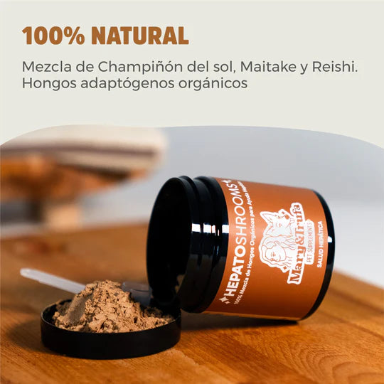 Mary&Trufa HepatoShrooms 75 G. Suplemento para la Salud Hepática.