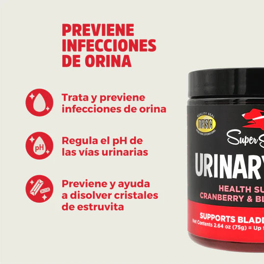 Super Snouts Urinary Berry 75 gr. Ayuda al Tracto Urinario. Antioxidante Natural. Vitamina C.