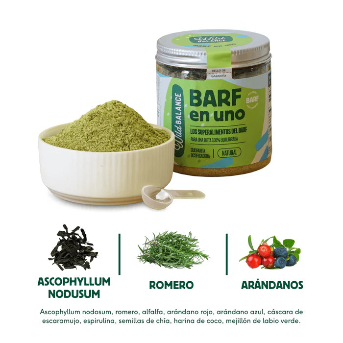 BARF EN UNO El suplemento indispensable en su alimentación