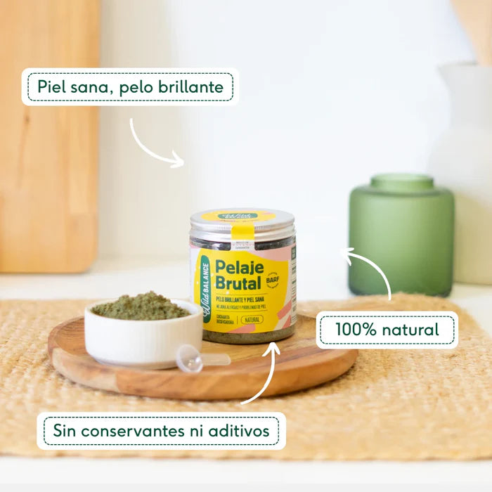PELAJE BRUTAL Suplemento para la salud de la piel y el pelo