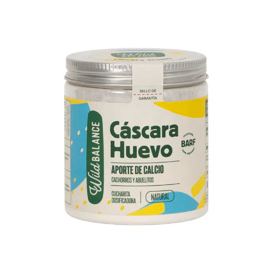 Cáscara de huevo orgánica , aporte de calcio para perros y gatos 140g