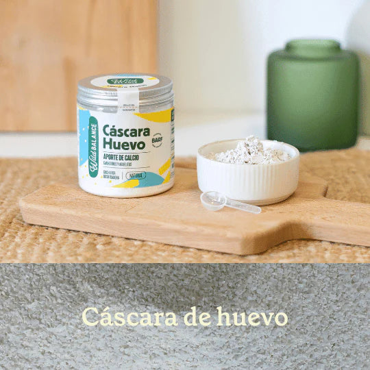 Cáscara de huevo orgánica , aporte de calcio para perros y gatos 140g