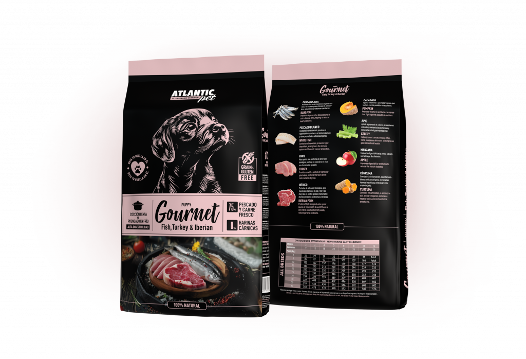 SEMIHUMEDO GOURMET PUPPY FISH, TURKEY & IBERIAN