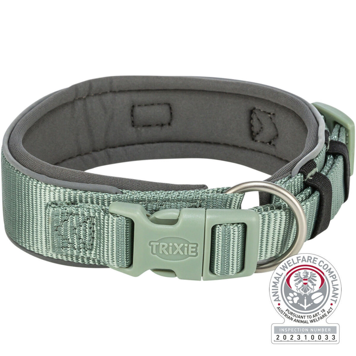 Trixie Collar Premium  Salvia para perro, Acolchado con Neopreno
