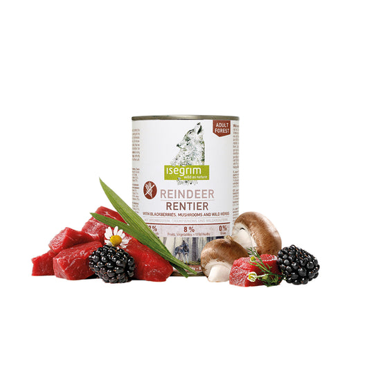Isegrim con Reno  comida humeda para perros 400g