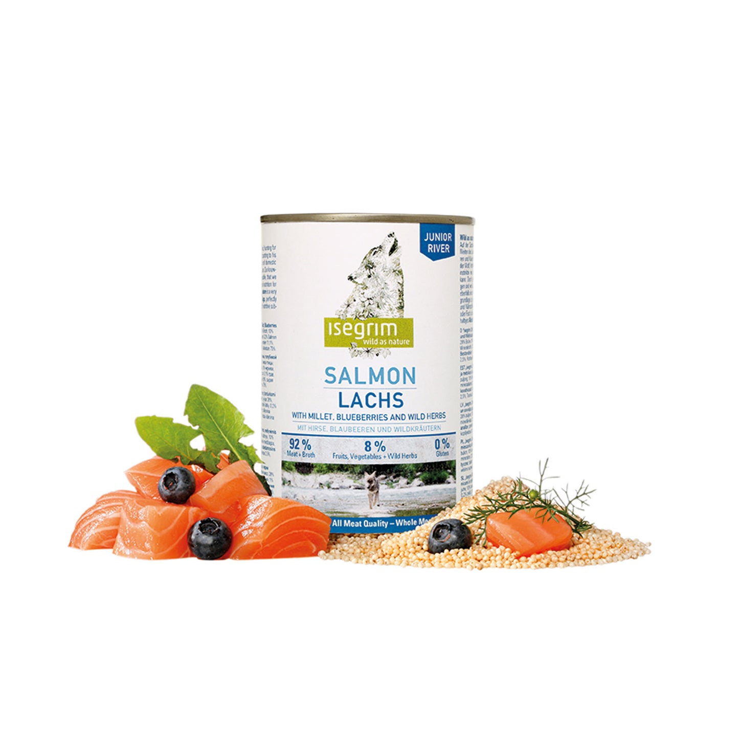 Isegrim Salmón comida húmeda para perros Junior 400g
