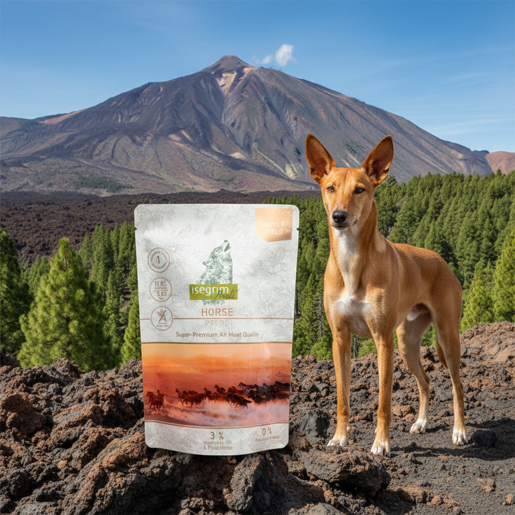 Isegrim Caballo sobre comida húmeda monoproteica para perros 410g