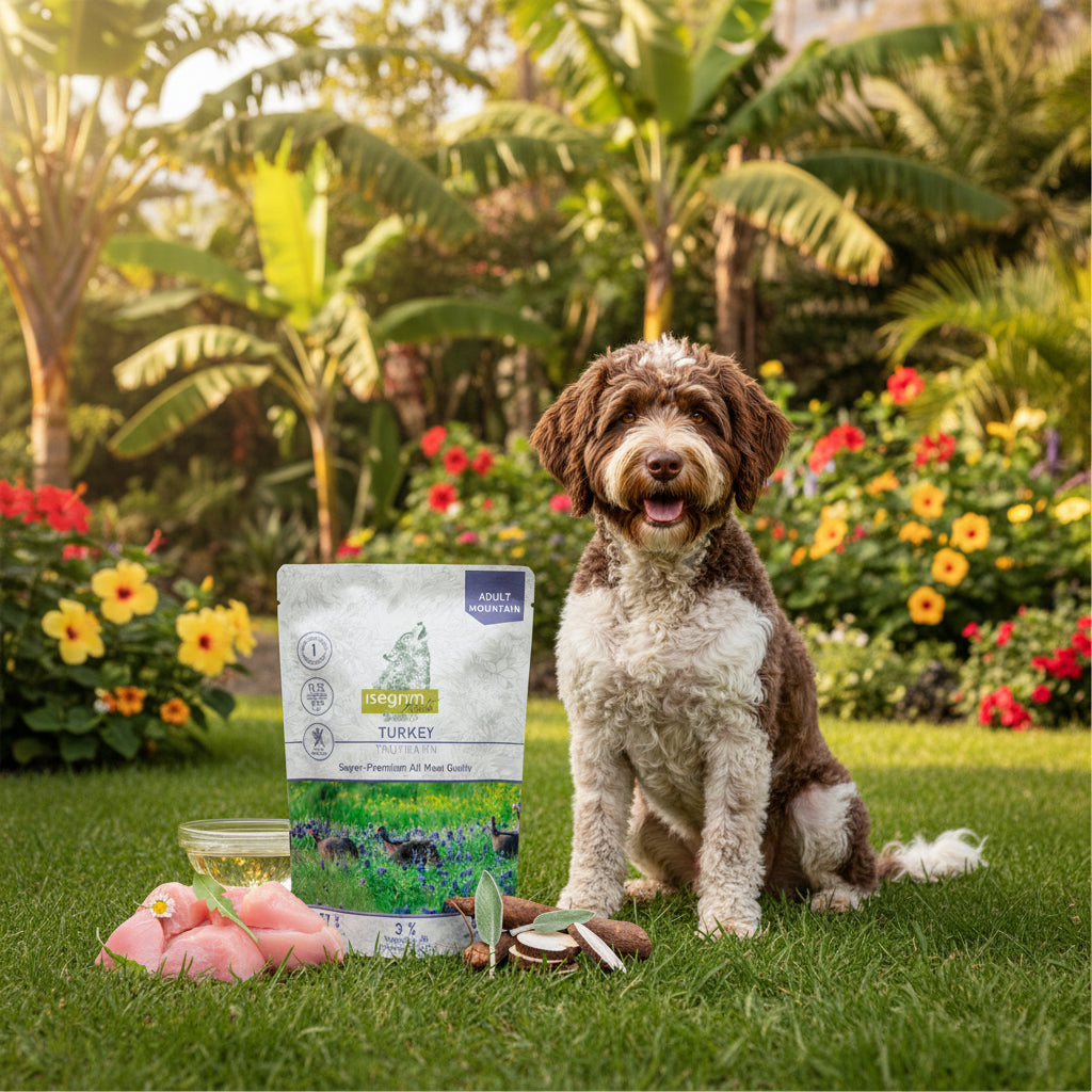 Isegrim Pavo sobre comida húmeda monoproteica para perros 410g