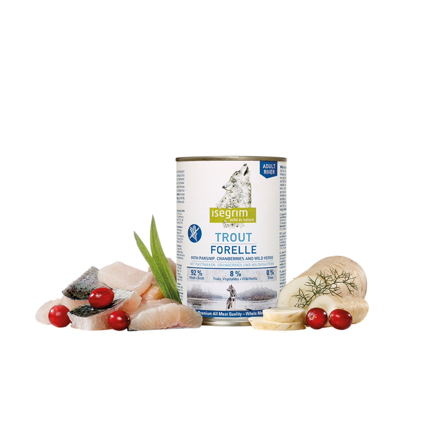 Isegrim Trucha comida húmeda para perros 400g