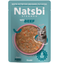 NATSBI CAT STEAMED BEEF 80 g