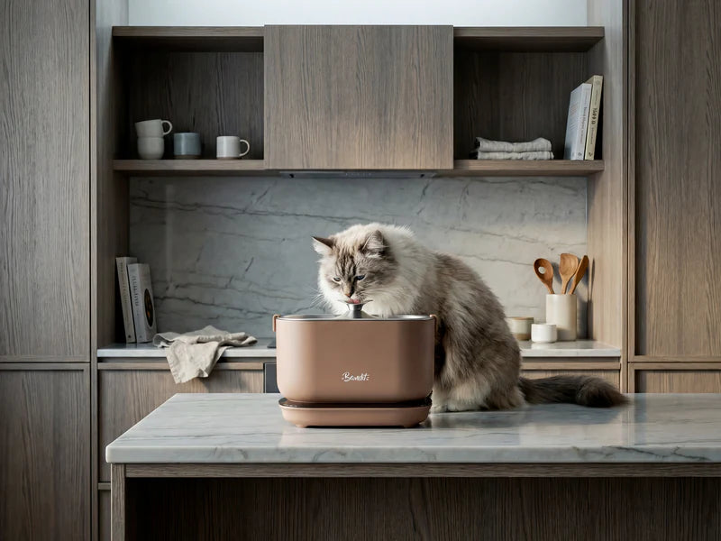 Fuente de agua inalámbrica para gatos BANDIT