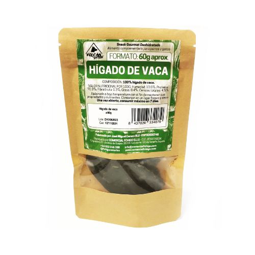 Hígado de vaca deshidratado Volcan